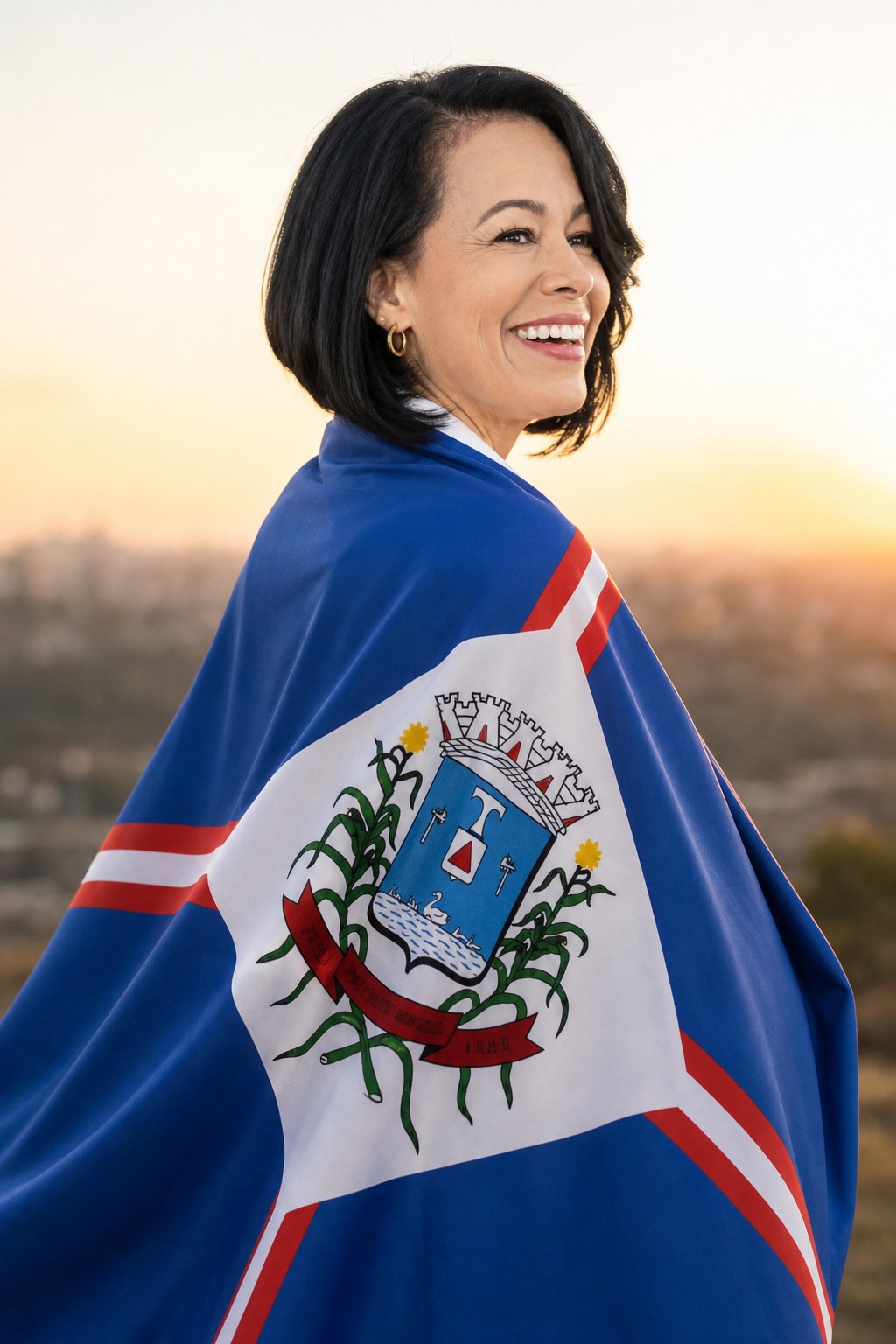 Prefeita de Patos de Minas sorrindo